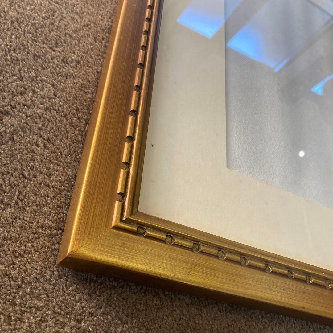 同じデザイン 5点セット ゴールドフレーム 水彩額縁 写真額縁 金装飾