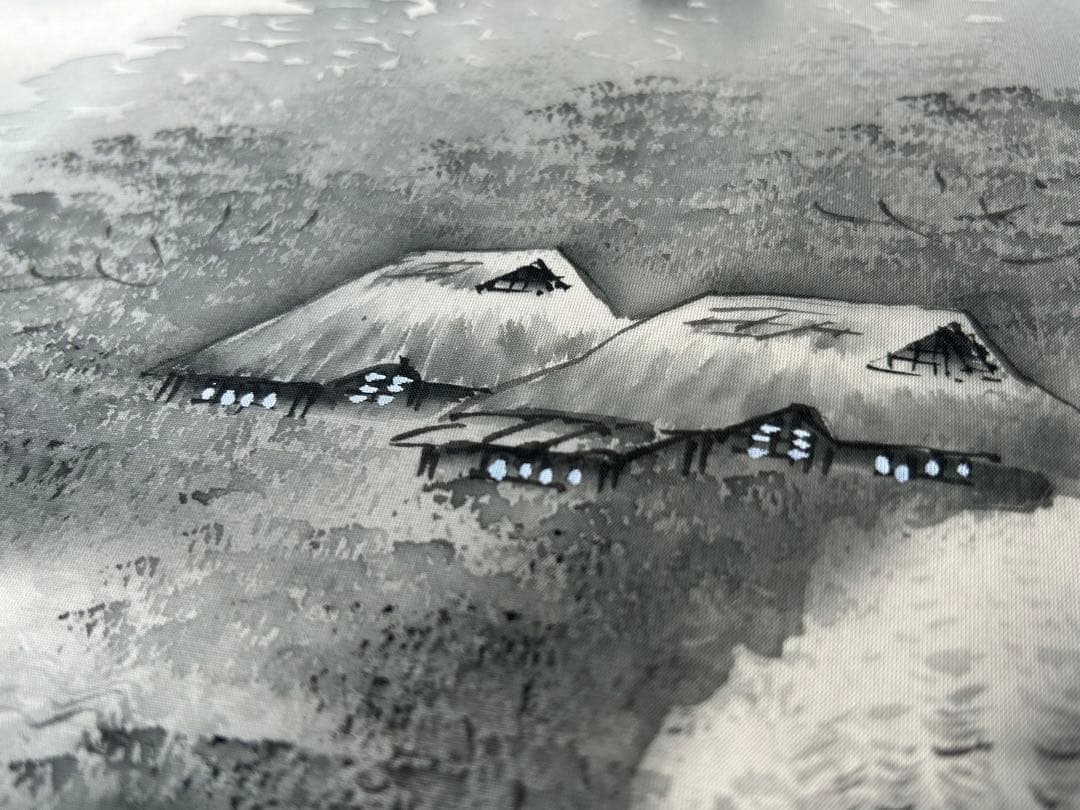 掛軸 2点　雪峰　陵雲