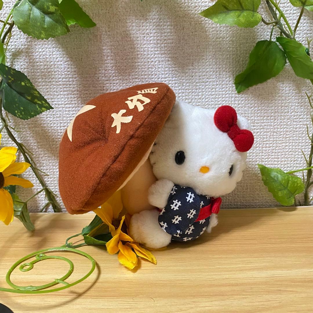 希少　サンリオ　ご当地キティしいたけ キティきのこ型　大分限定　ぬいぐるみ