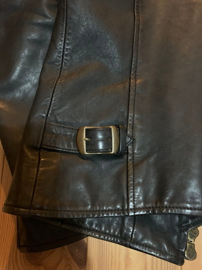 シングルライダース　馬革　ビンテージ M