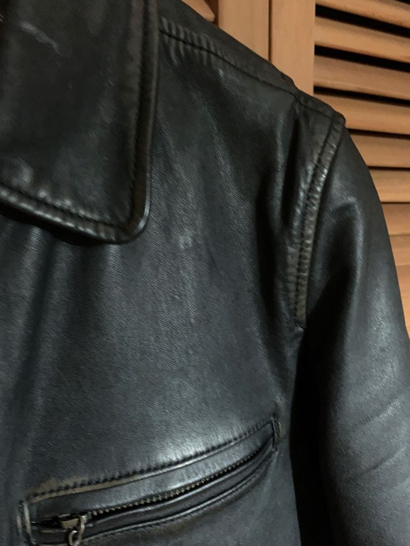 シングルライダース　馬革　ビンテージ M