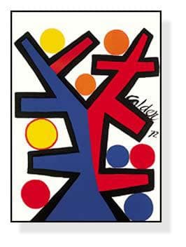 額装済/ASSYMETRIE 1972年 限定2000枚/カルダー/ポスター