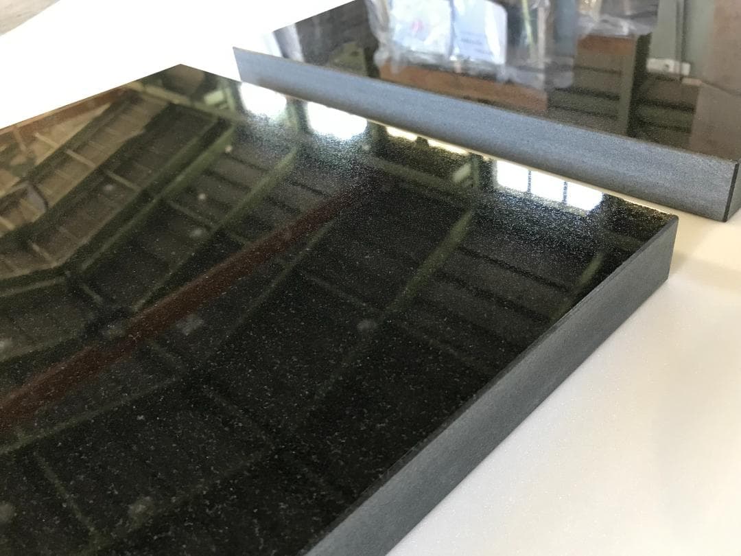 【misokouji】高級天然黒御影石 特注オーディオボード2枚●送料無料