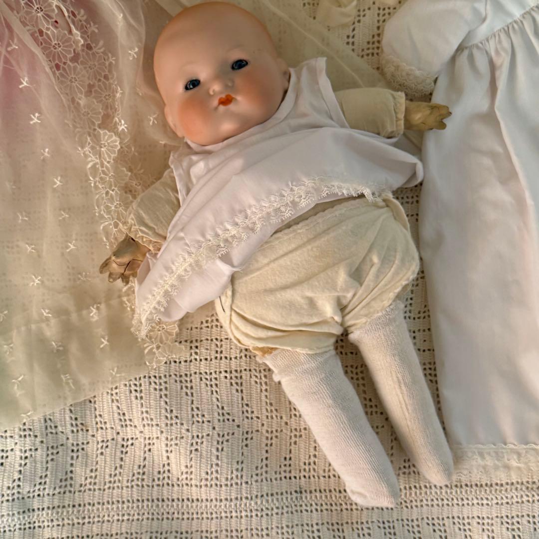 アンティーク　ビスクドール　アーモンドマルセルベビー