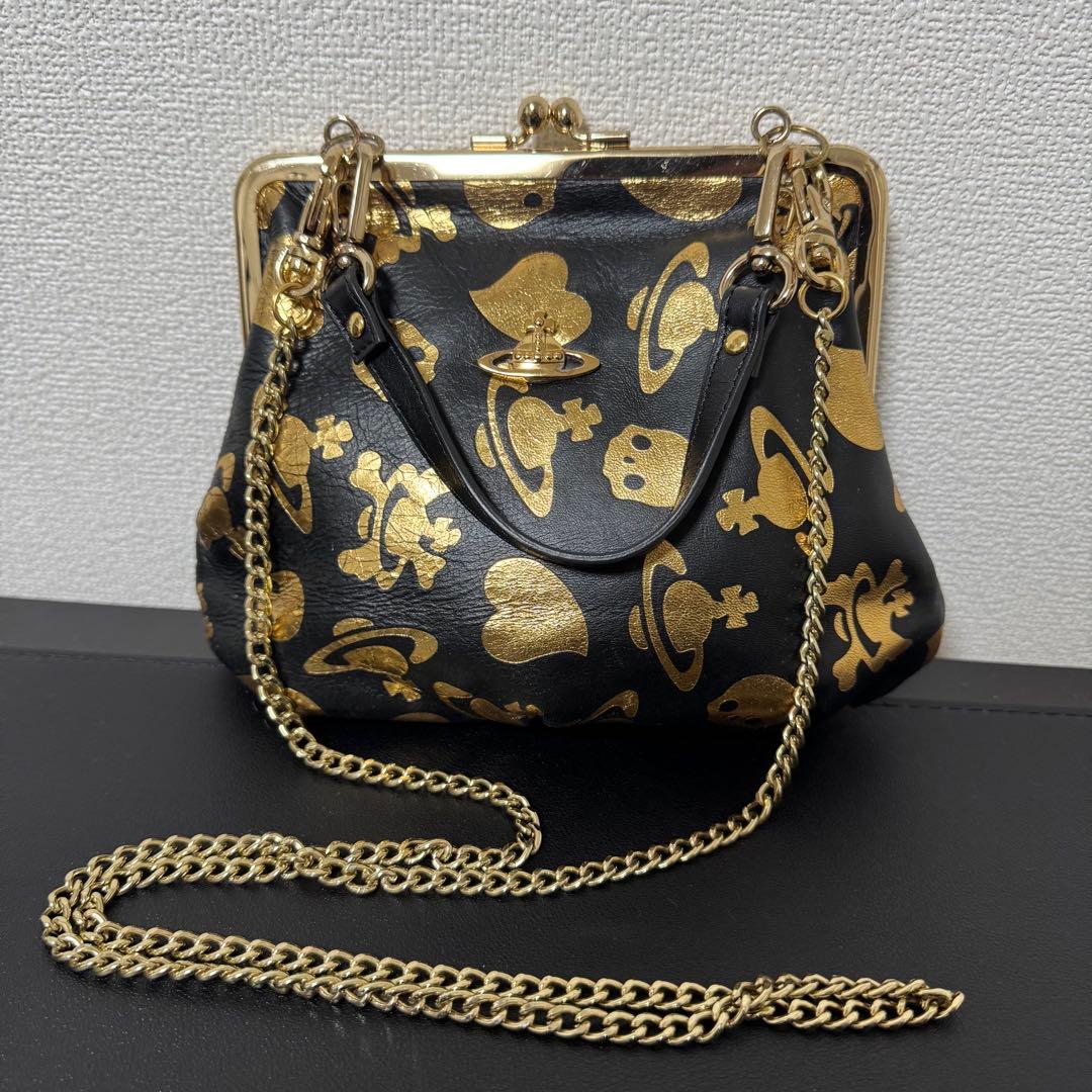 【希少】Vivienne Westwood ショルダーバッグ スカル オーブ