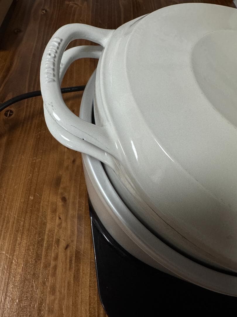 バーミキュラ ライスポット　ポットヒーター　PH23A ホワイト【5合炊き】