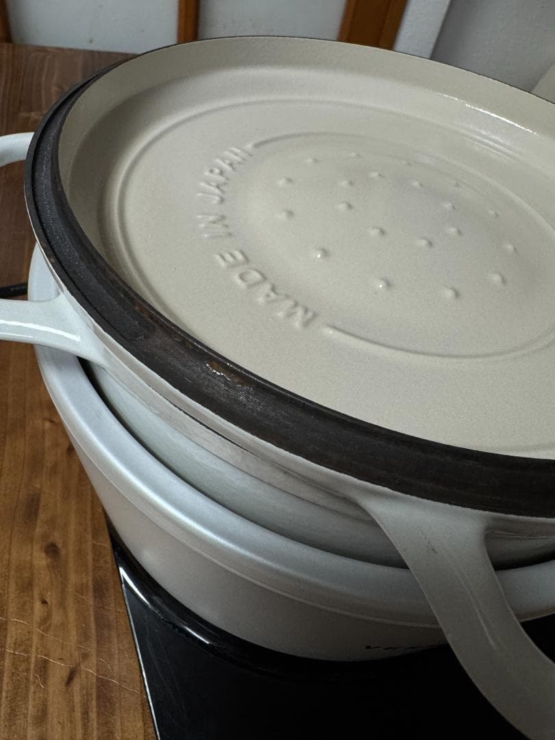 バーミキュラ ライスポット　ポットヒーター　PH23A ホワイト【5合炊き】