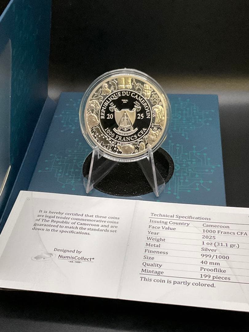 AI ANIMALS CATS & DOGS 1oz シルバープルーフ銀貨