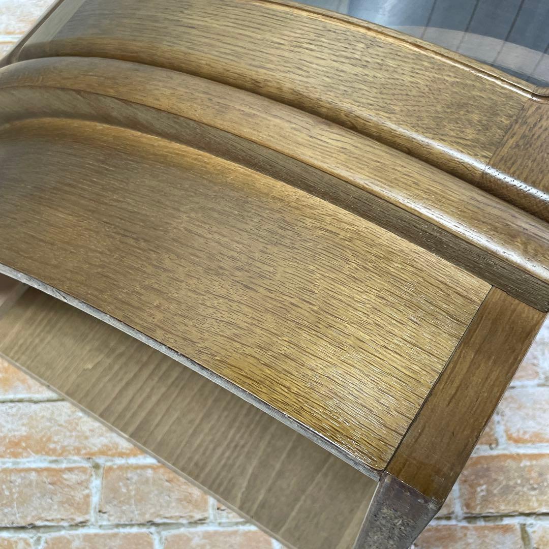 美品 カリモク家具 KARIMOKU コーナーキャビネット ガラス コロニアル