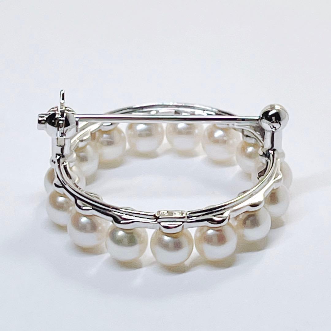 【現行完売品・未使用品級】✨ミキモト パール　ブローチ　サークル