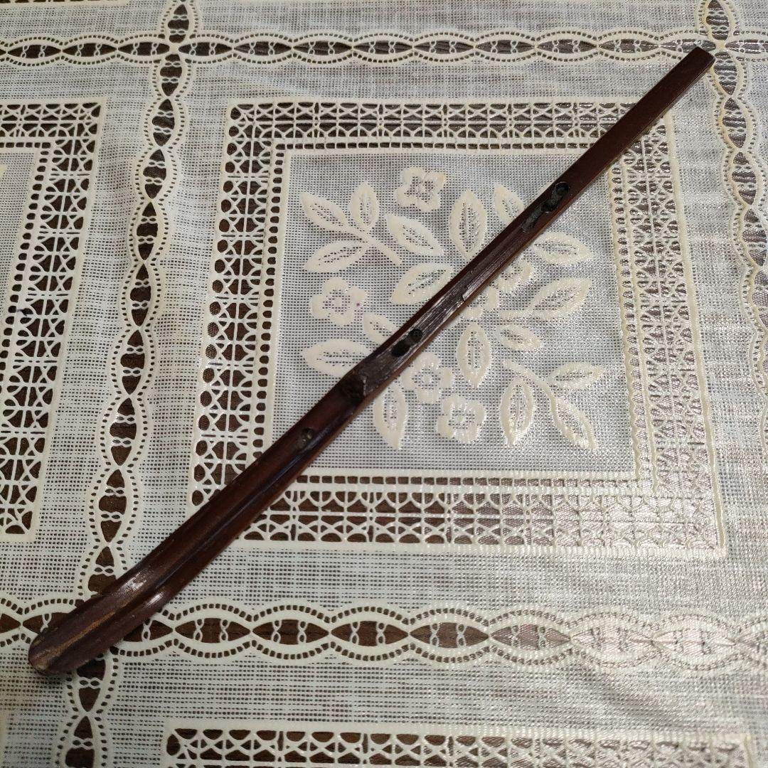 不蔵庵龍渓造　宗旦むしくい竹茶杓写『應一鵞君求』共袋付