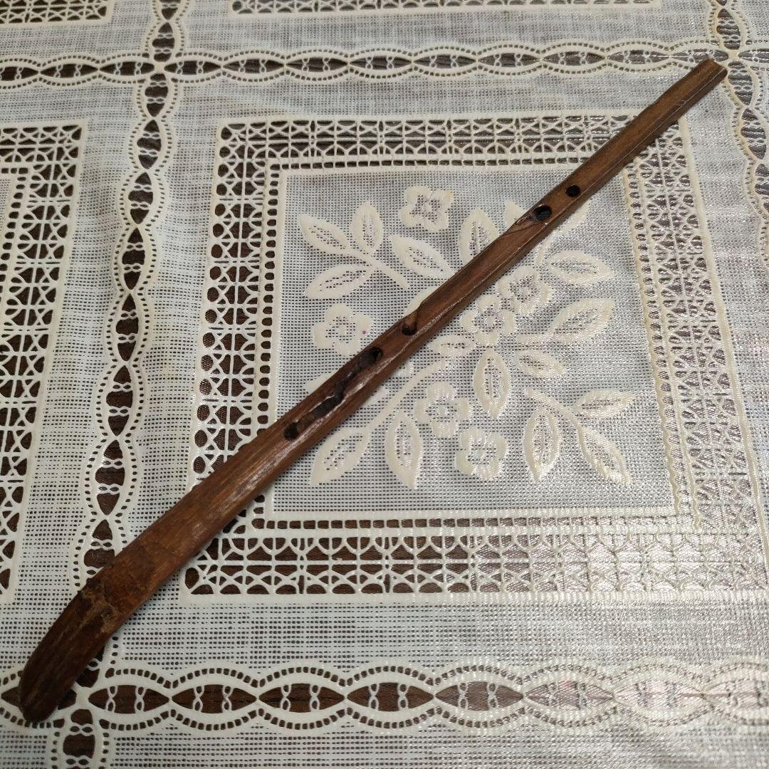 不蔵庵龍渓造　宗旦むしくい竹茶杓写『應一鵞君求』共袋付