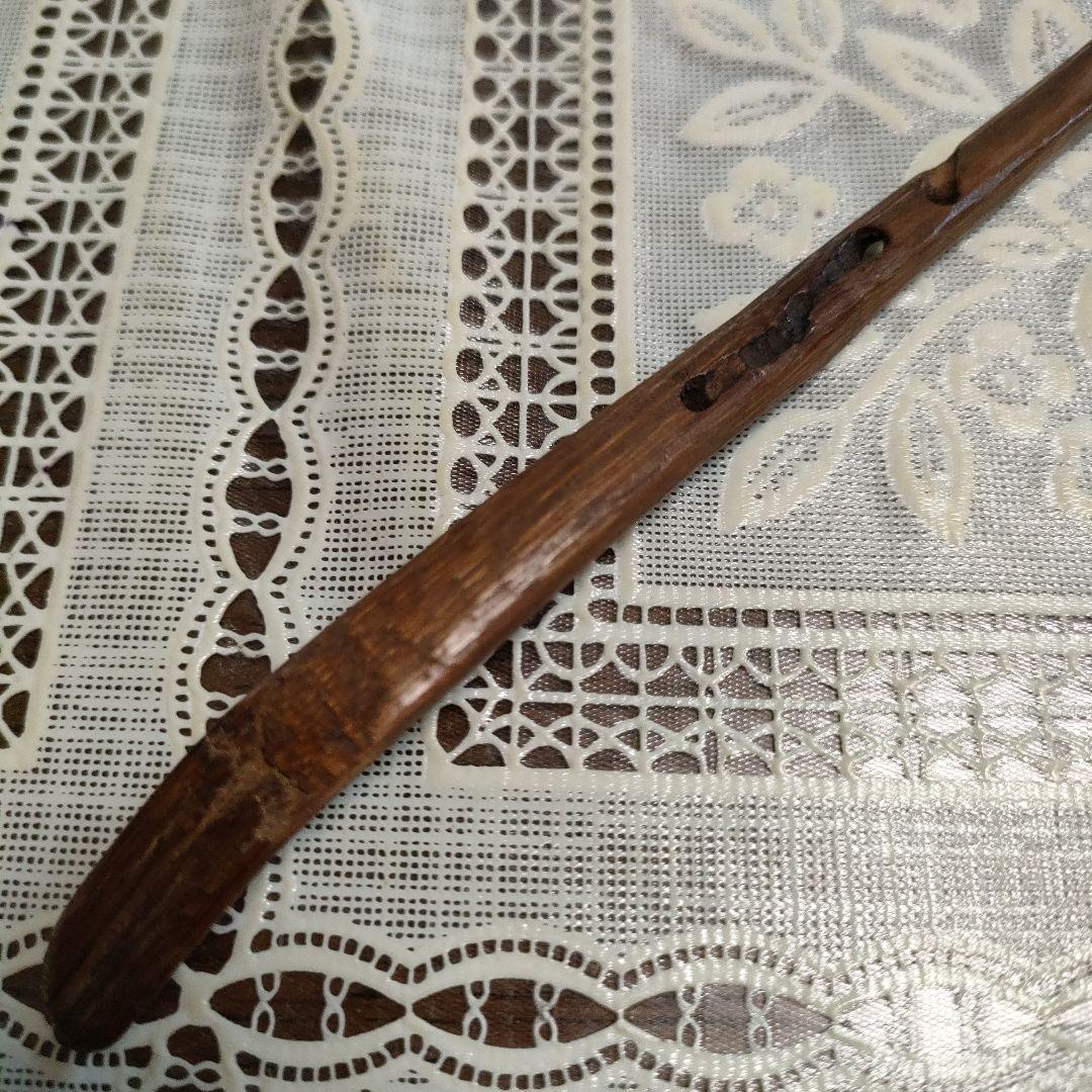 不蔵庵龍渓造　宗旦むしくい竹茶杓写『應一鵞君求』共袋付