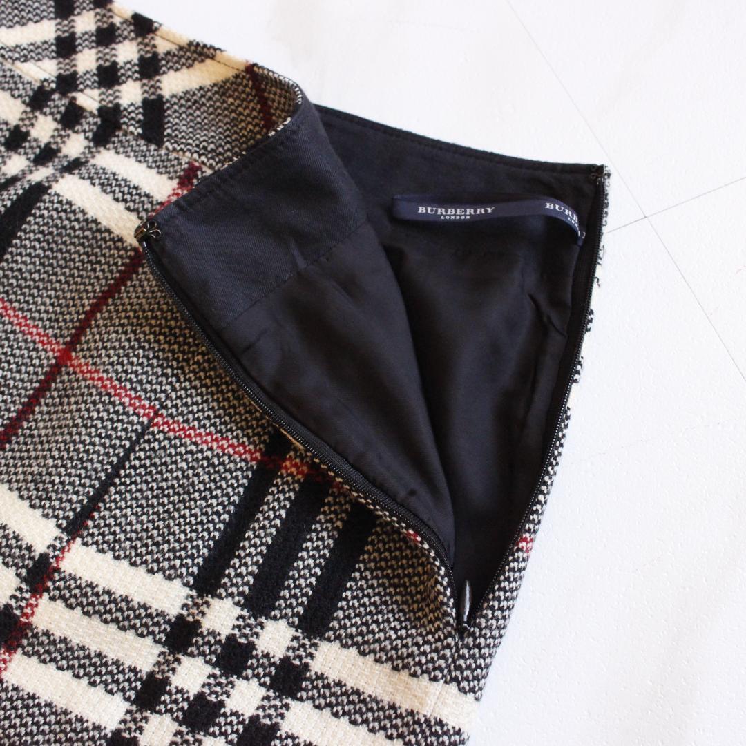 【極美品 大きいサイズ】BURBERRY LONDON フレアスカート 44