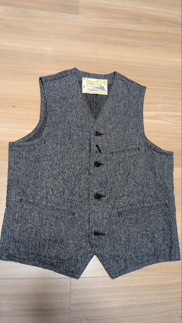 sugar cane シュガーケーン グレー ベスト Mサイズ