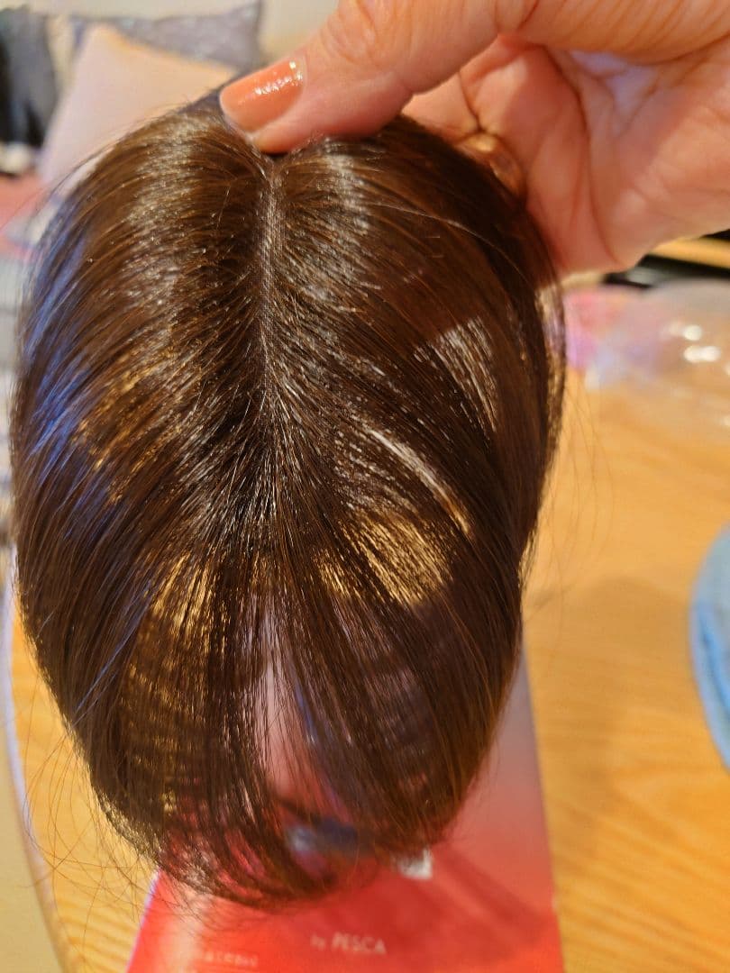 チャチャダークブラウン ロングウィッグ のせるだけ