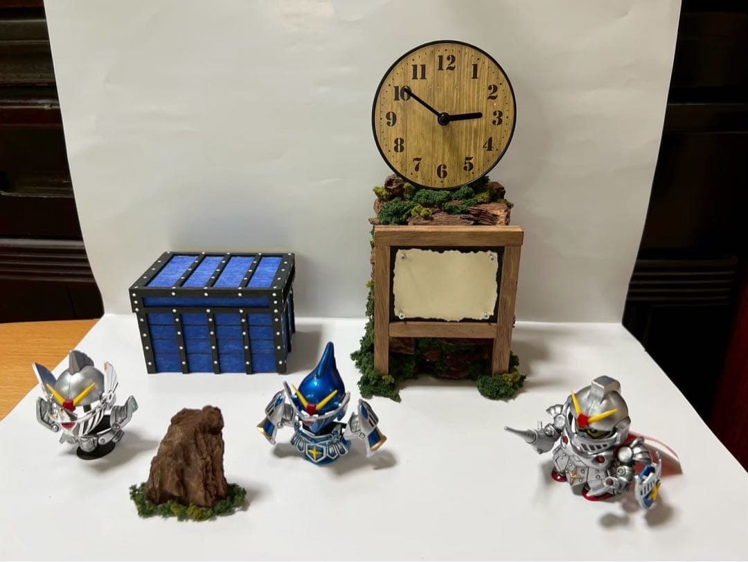 モンハンフィギュア　モンハンワイルズ　リオレウス ガンプラナイトガンダムジオラマ