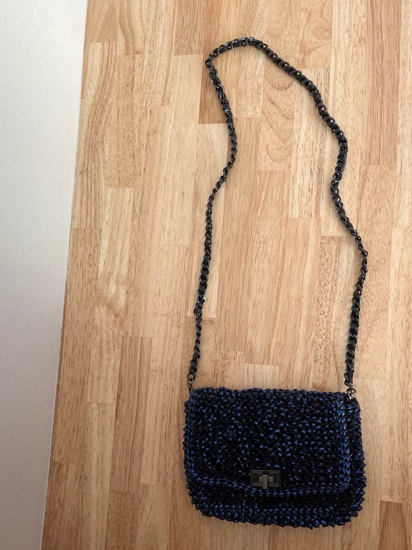 ANTEPRIMA ネイビー ワイヤーバッグ