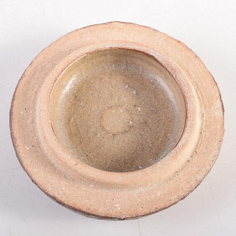 茶道具　木村盛伸作　灰釉　香合　共布共箱　V　8318