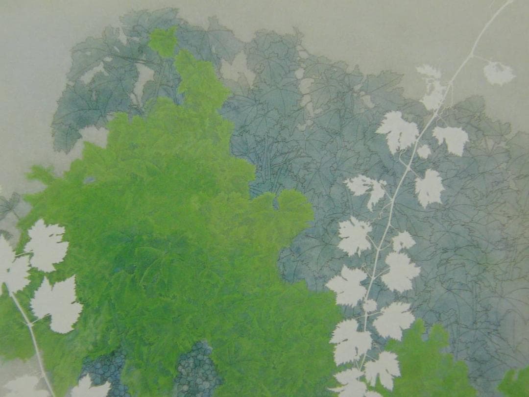 鹿見喜陌、【実】、希少画集より、状態良好、新品高級額装付