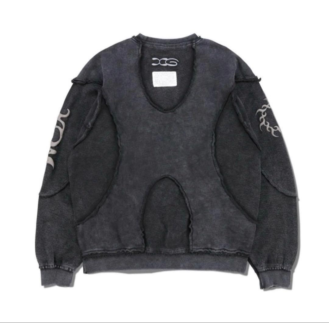 アイドル XGALX Chemical Wash Docking Sweatshirt L