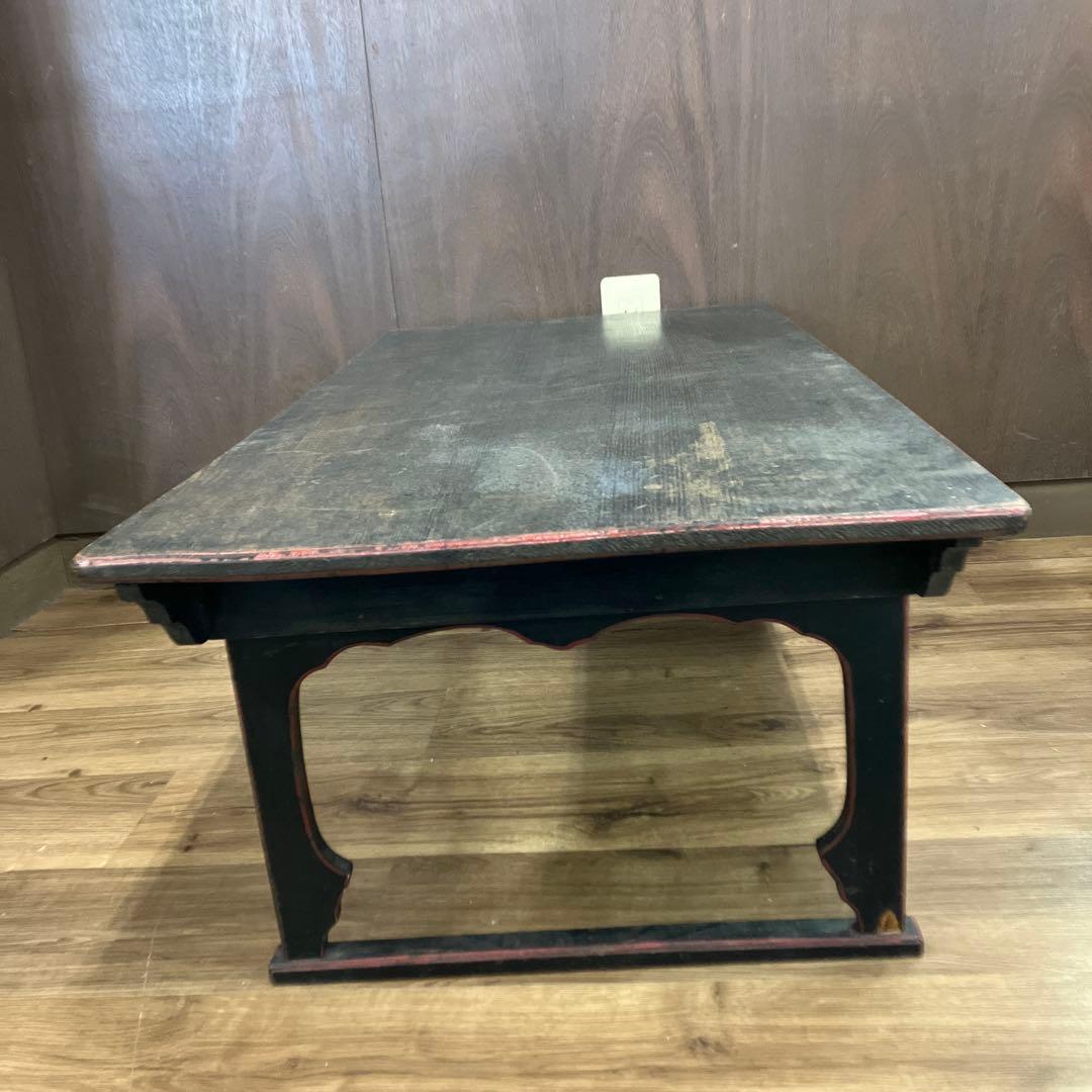 B-2 アンティーク 文机 折りたたみ 座卓 木製 経年変化 ローテーブル 家具