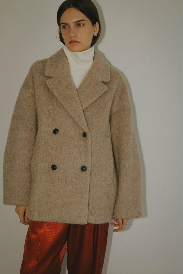 【新品・未使用】MANOF シャギー shaggy cocoon coat