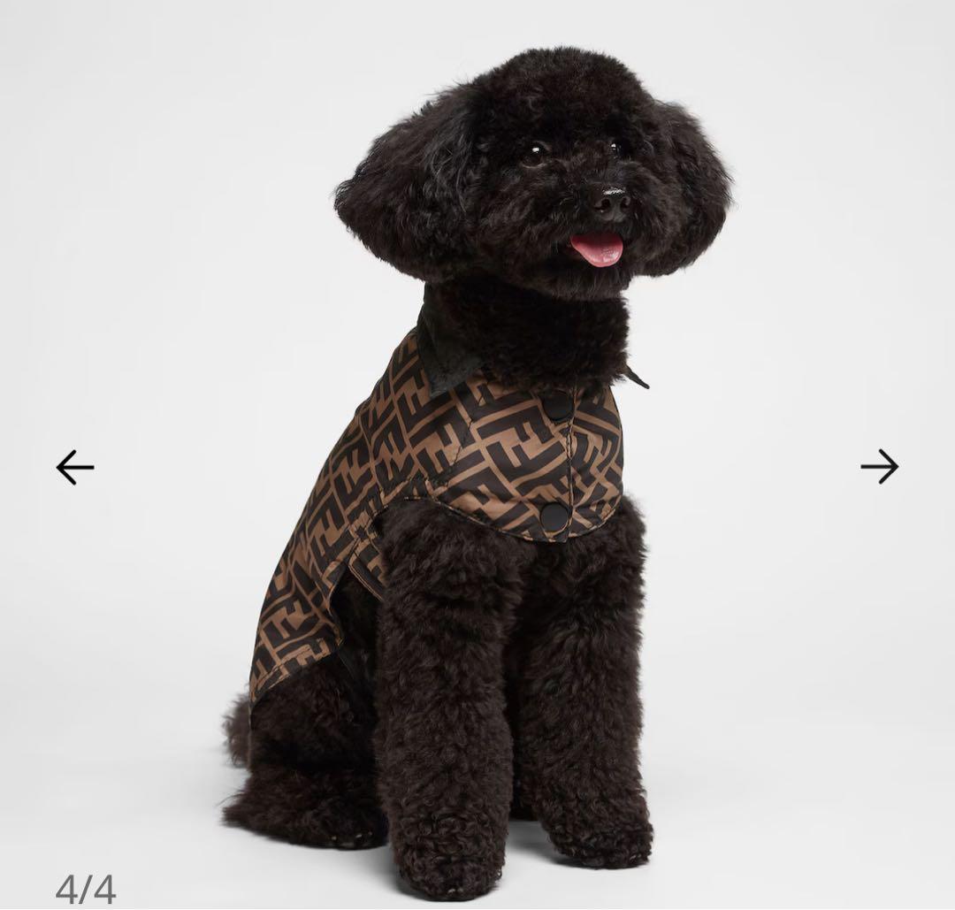 Fendi ロゴパターン 防水犬服 Sサイズ