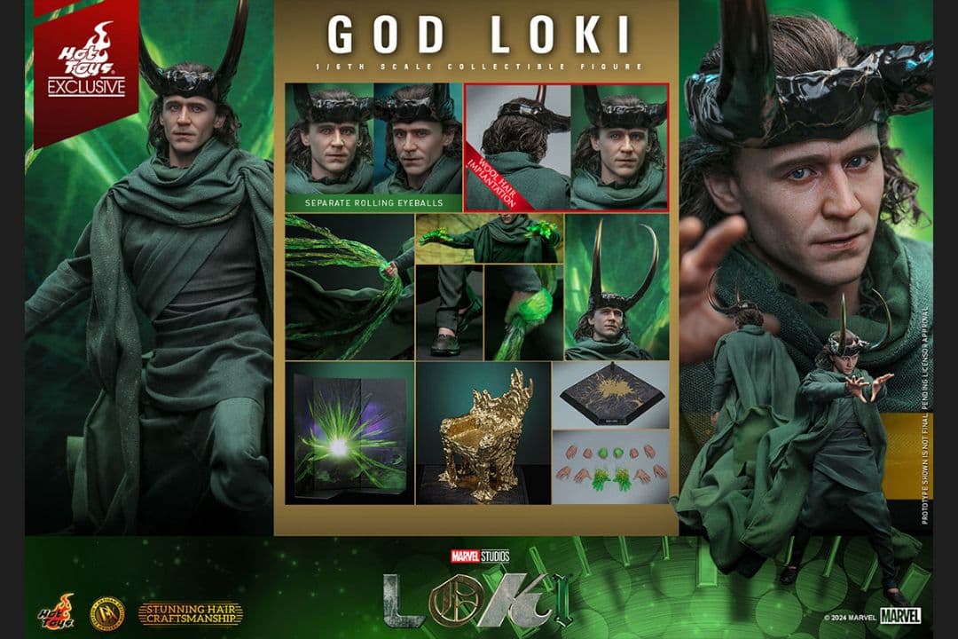 ホットトイズ DX アルチザン『ロキ』1/6スケール ゴッド・ロキ 植毛ver