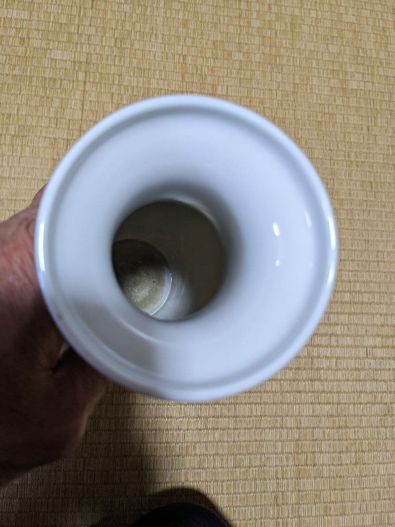 ♦中国陶磁器 瓔珞紋 団扇美人図 粉彩花瓶 陶画工１級職人手描き絵付け骨董品