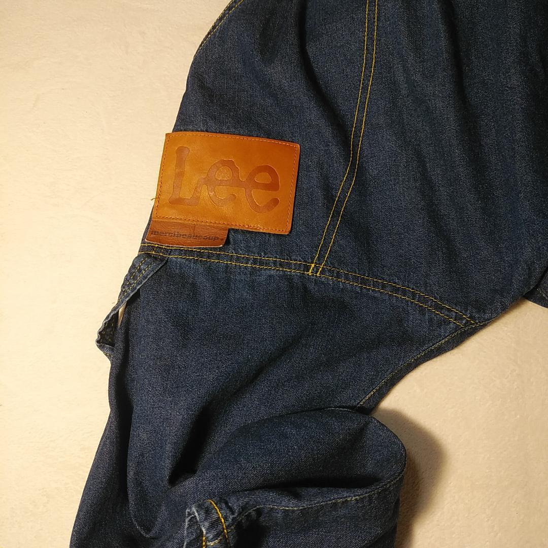 美品 リー Lee メルシーボークー コラボ　サルエルデニム サロペット W70