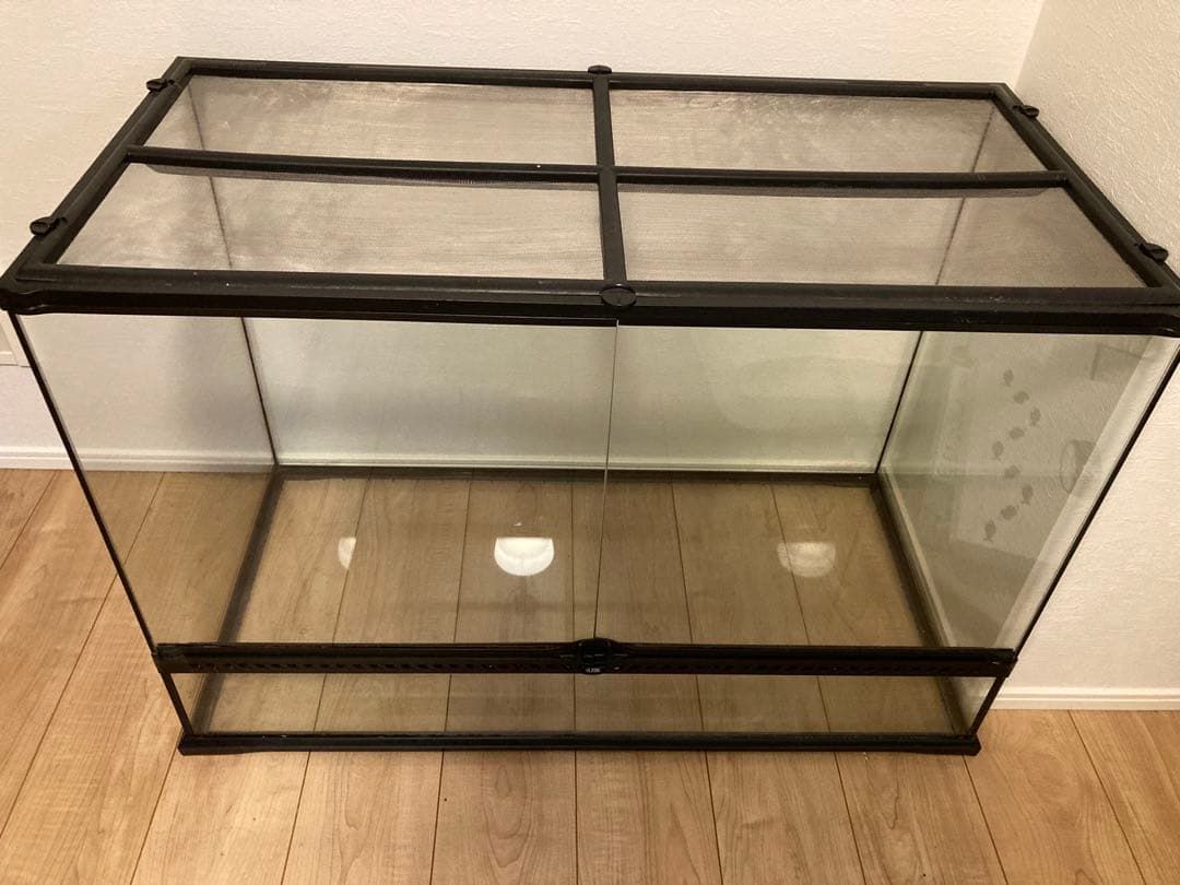 爬虫類飼育セット 90x45x60グラステラリウム 爬虫類ケージ GEX