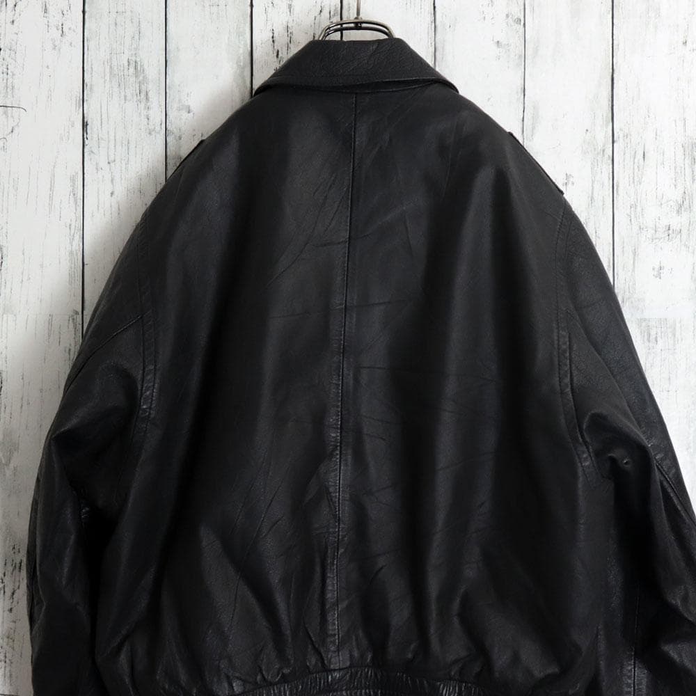 90's HACKEL&CO ドイツ警察 レザーポリスマンジャケット ライナー付