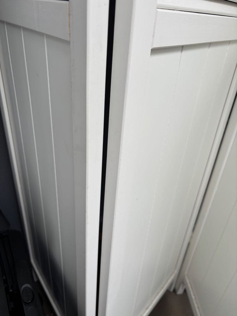 木製 4連　パーテーション 折畳　折り畳み式　高さ160cm 白　ホワイト　姫