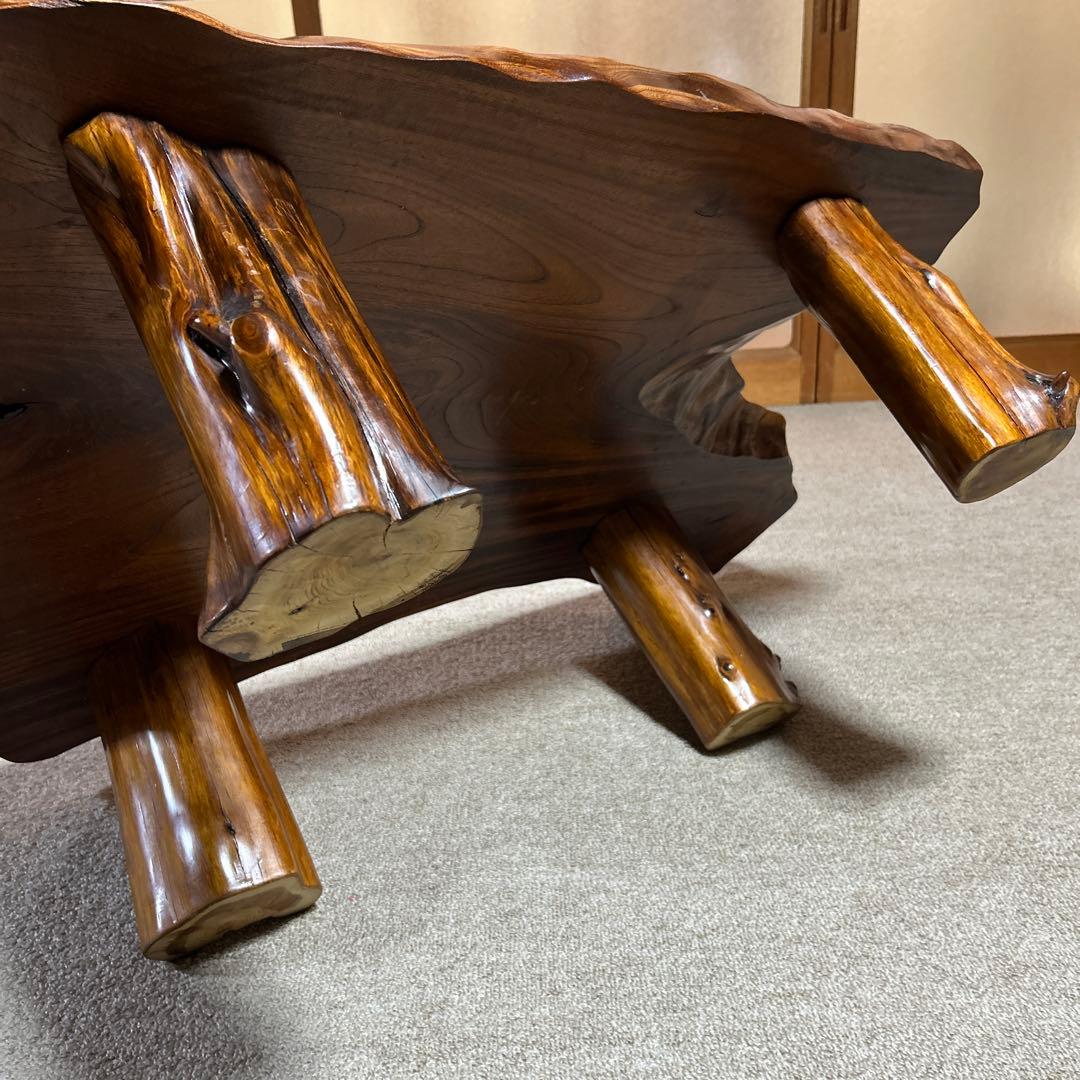 木製座卓 自然な木目