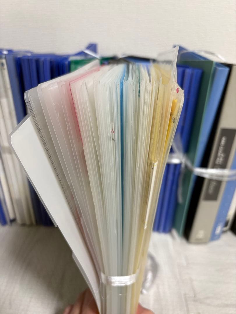 クリアファイルセット 多数 青 黒 緑