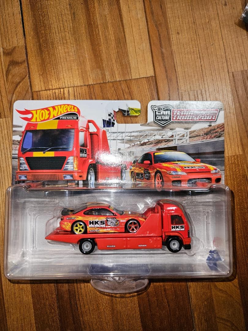 ホットウィール　チームトランスポーター　日産S15シルビア　HKS