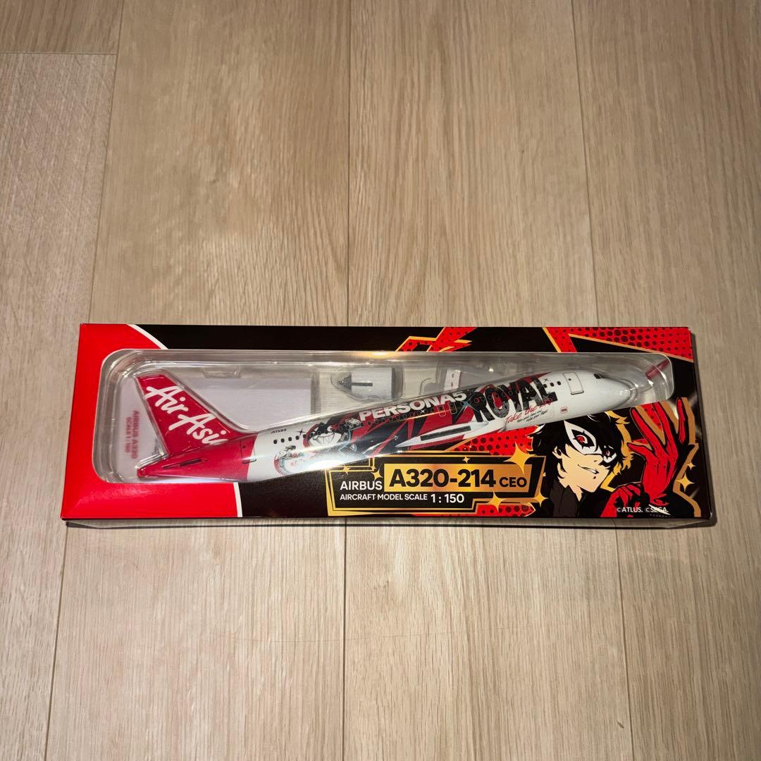 【限定品/激レア】ペルソナ5 × エアアジア コラボ 飛行機模型