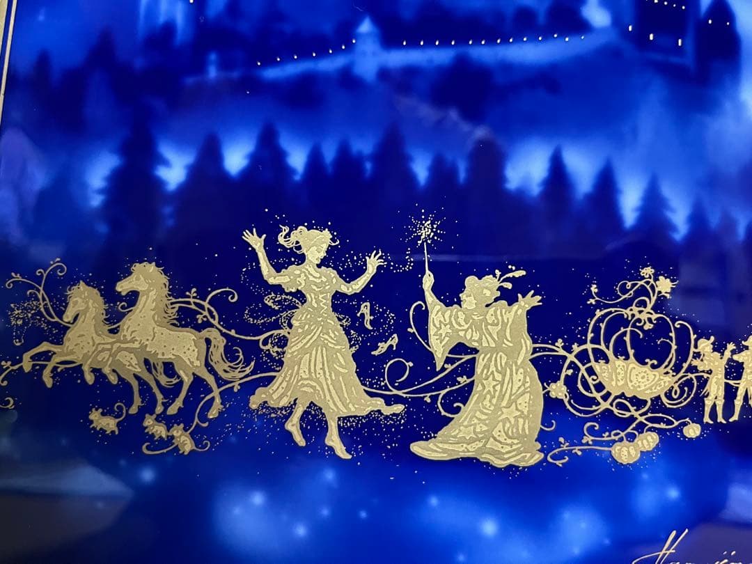 大倉陶園　陶板　シンデレラマジック　陶額