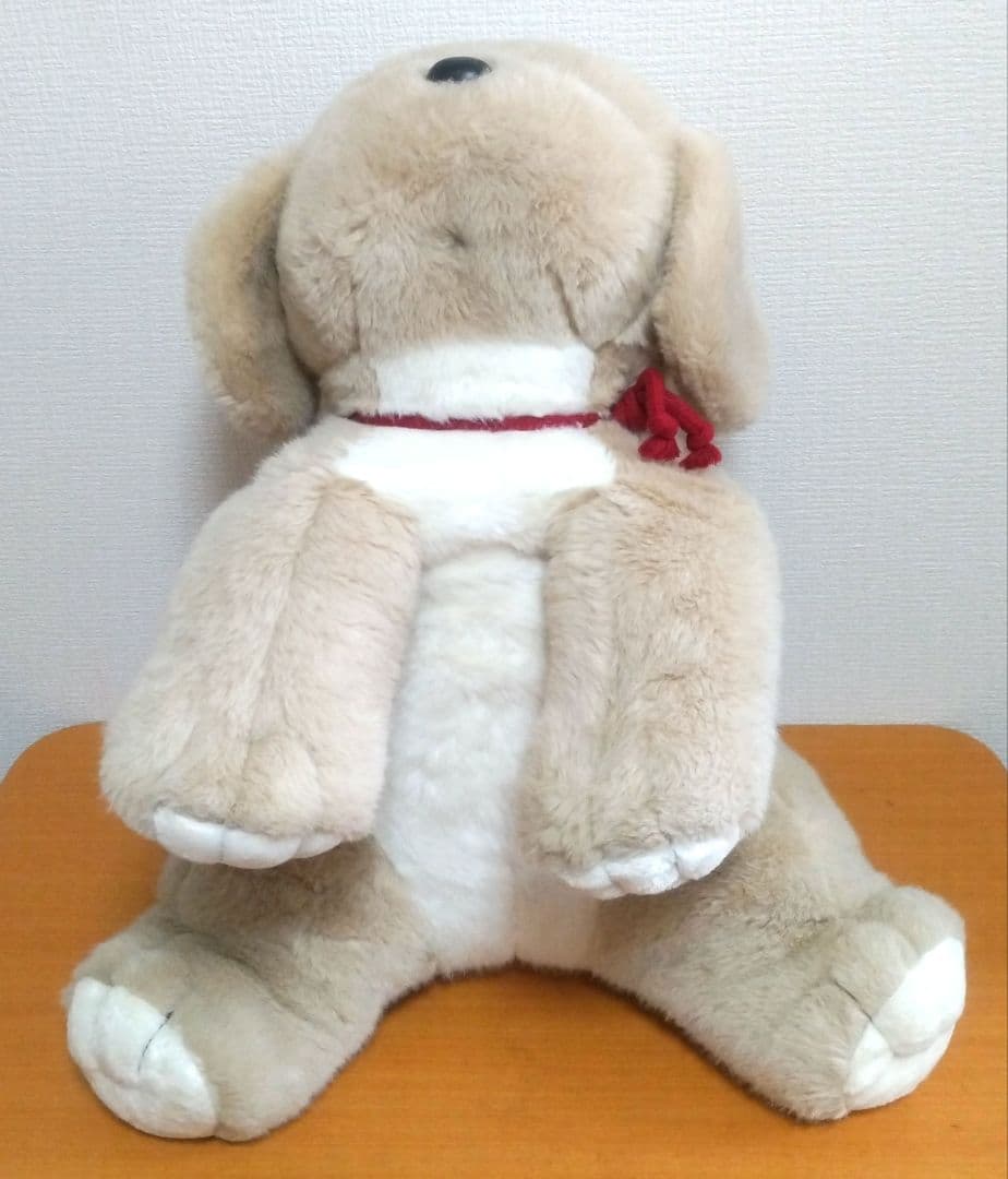 うめ吉 くたくた 特大 ぬいぐるみ ベージュ 2L BIG 1983 レトロ 犬