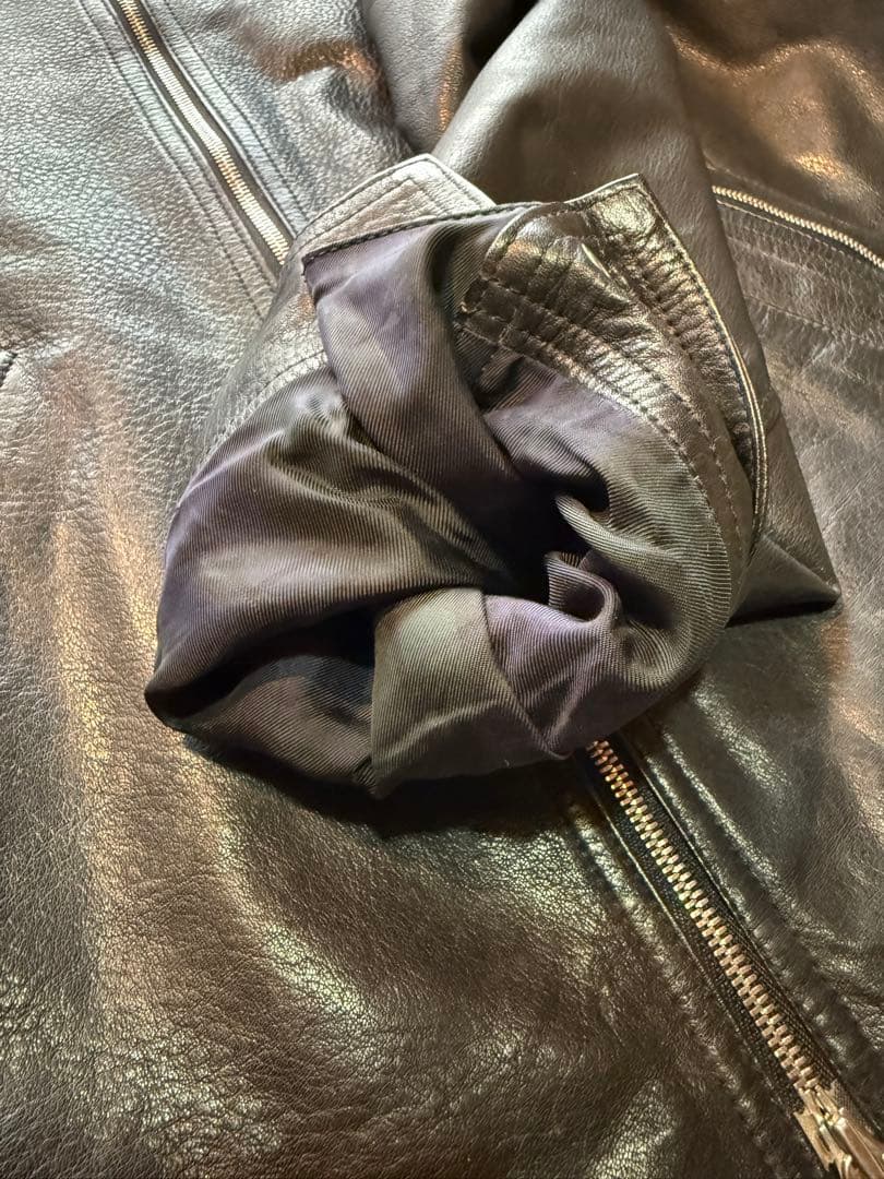 ひ*し様 nonnative ブラックレザーシングルライダースジャケット