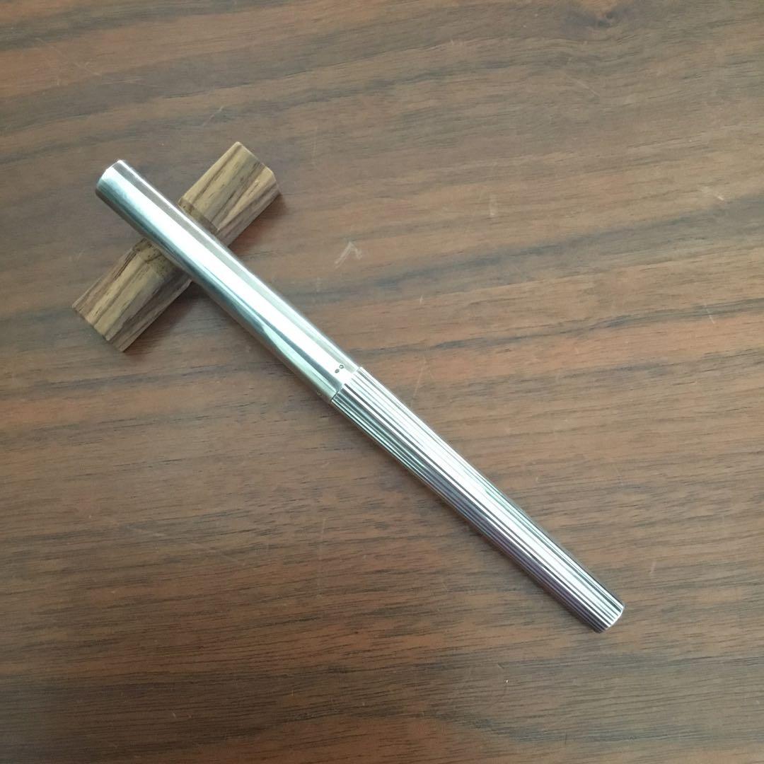 【中古】デュポン 925 シルバー万年筆 ペン先18ct 750