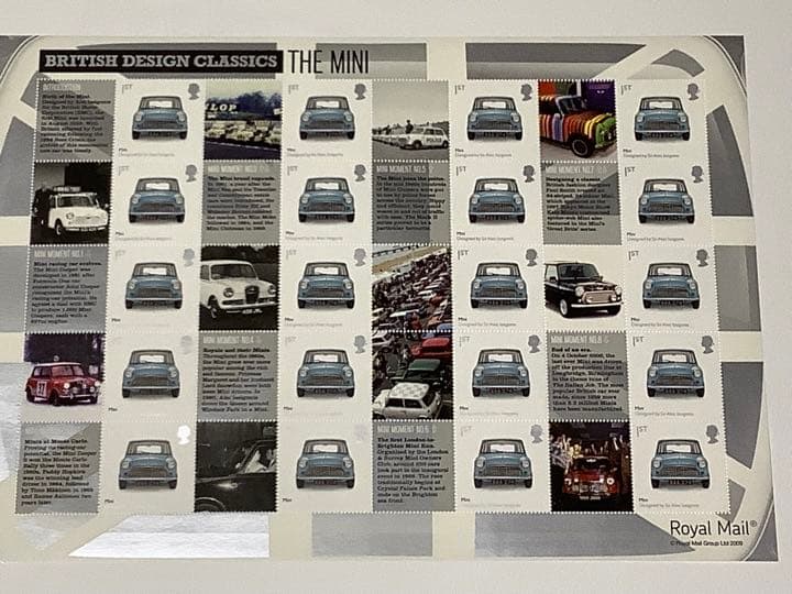 ローバーミニ切手シート　MINI切手1シート　イギリス切手2009年発行