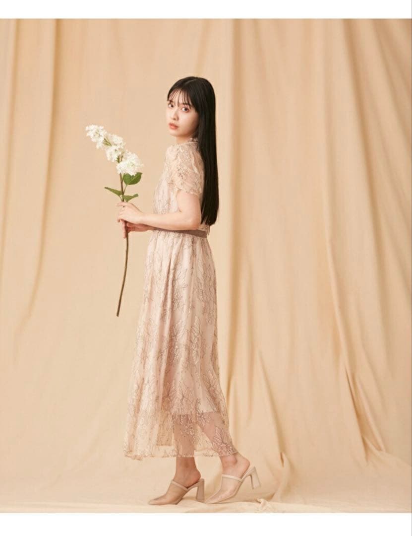 JILL by JILL STUART バイカラーレースドレス