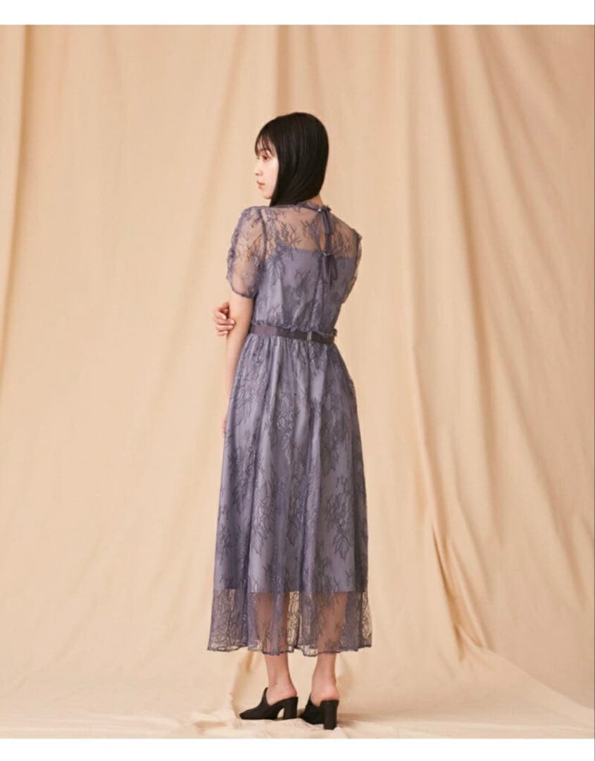 JILL by JILL STUART バイカラーレースドレス