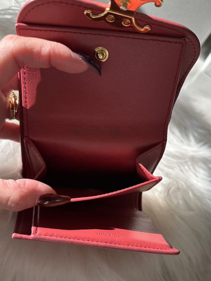 ⚠️Xmas限定セール値下げ中⚠️（25日まで）CELINE トリオンフ二つ折り財布