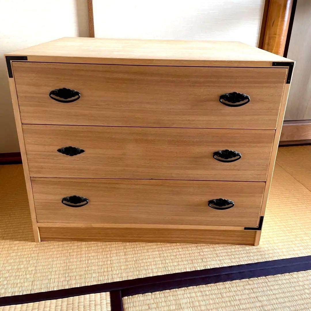 桐箪笥　 3段チェスト　タンス　着物　たのメル便