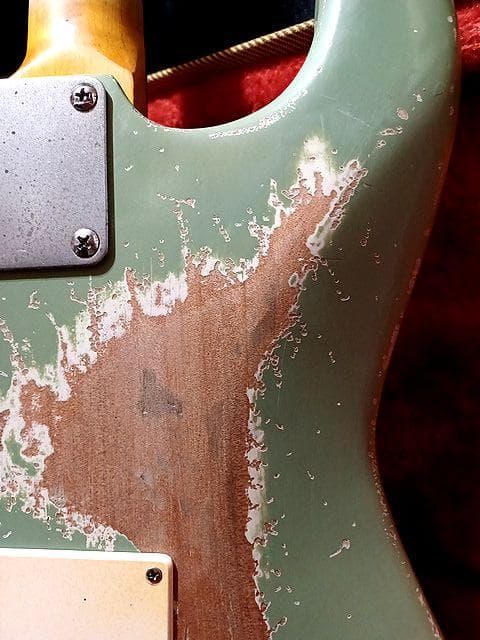 ギター OliveGreen RelicLaquerFinishStratocaster