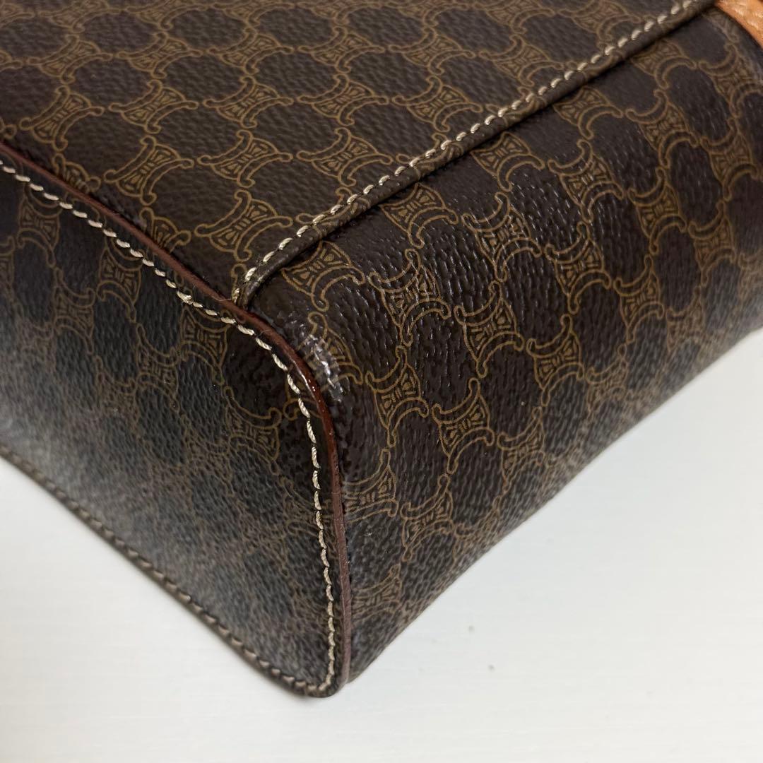 CELINE セリーヌ マカダム柄 バニティバッグ