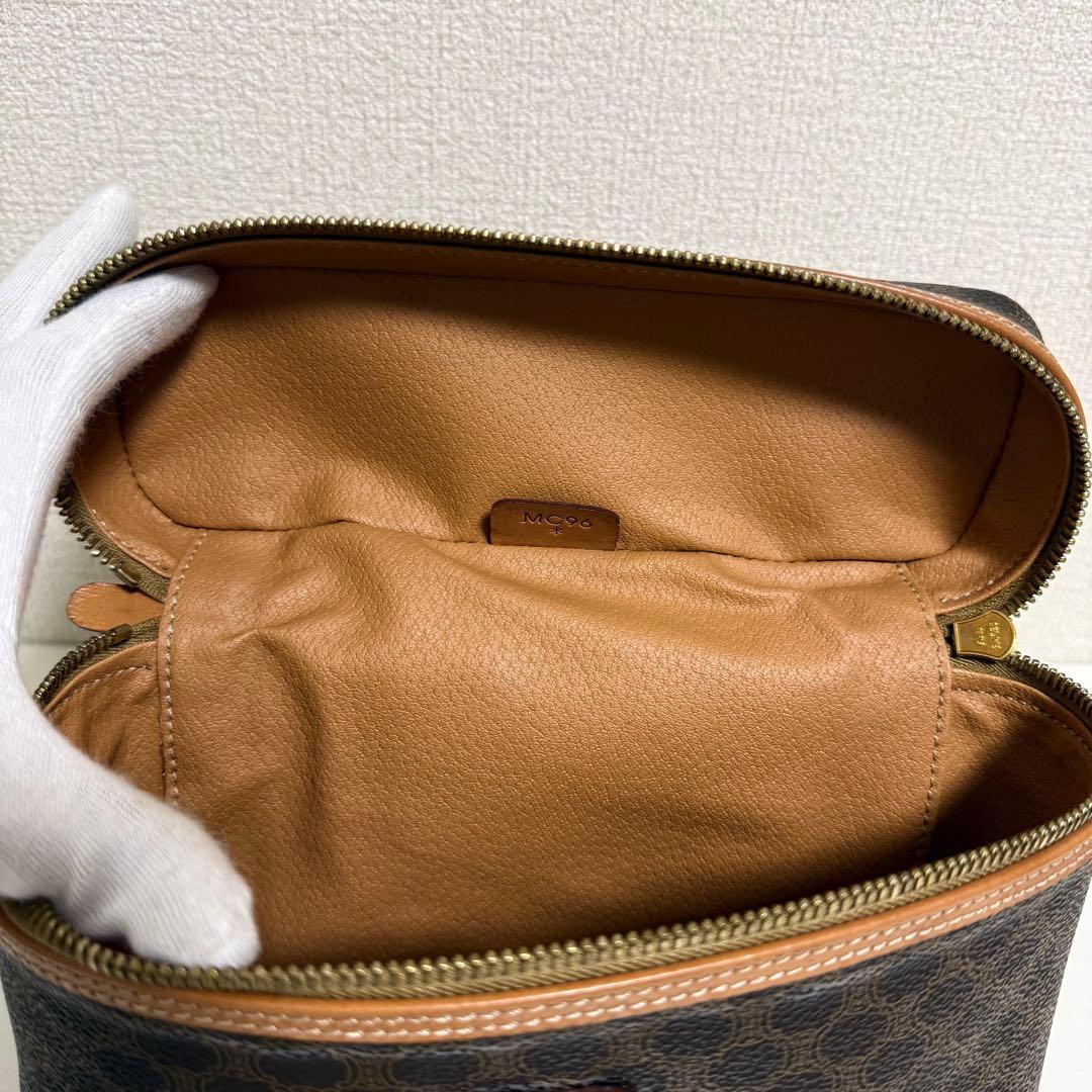 CELINE セリーヌ マカダム柄 バニティバッグ
